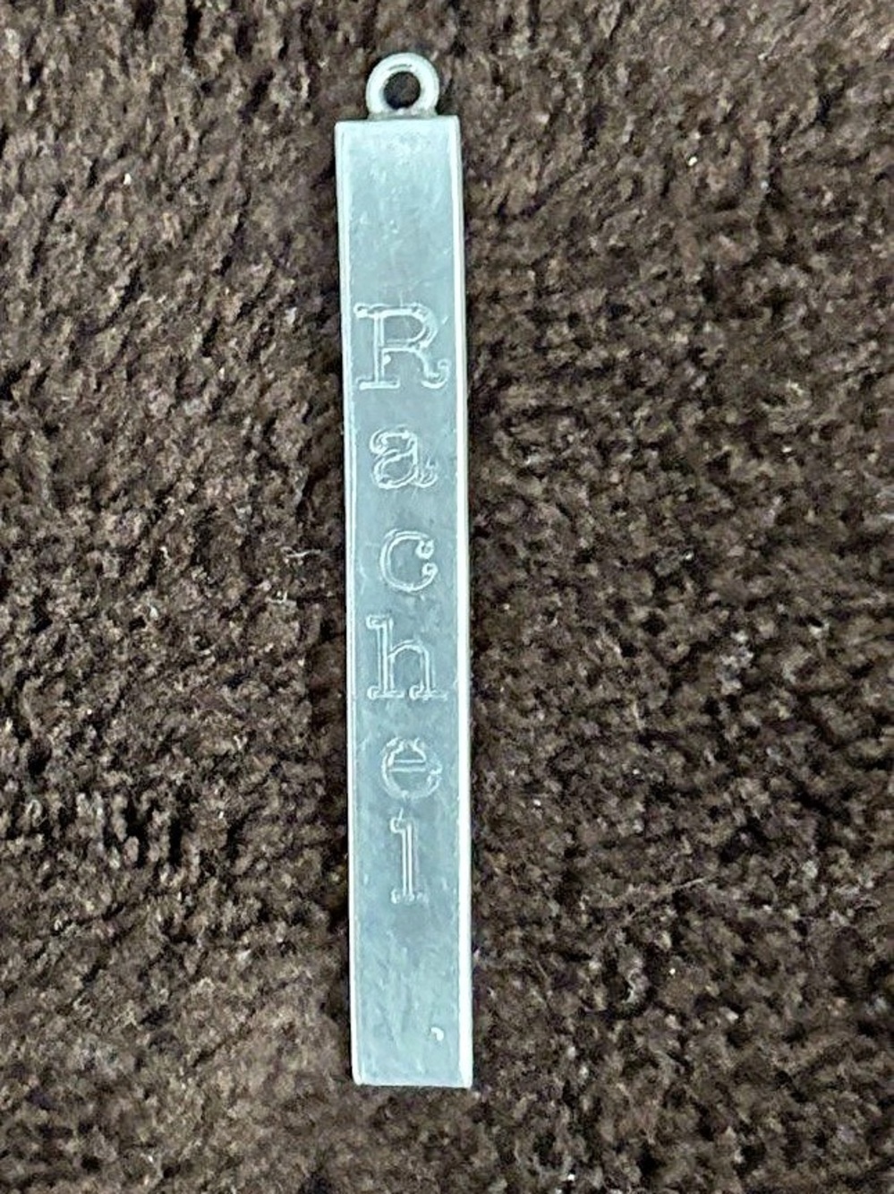 925 Sterling Silver Bar Pendant “Rachel”